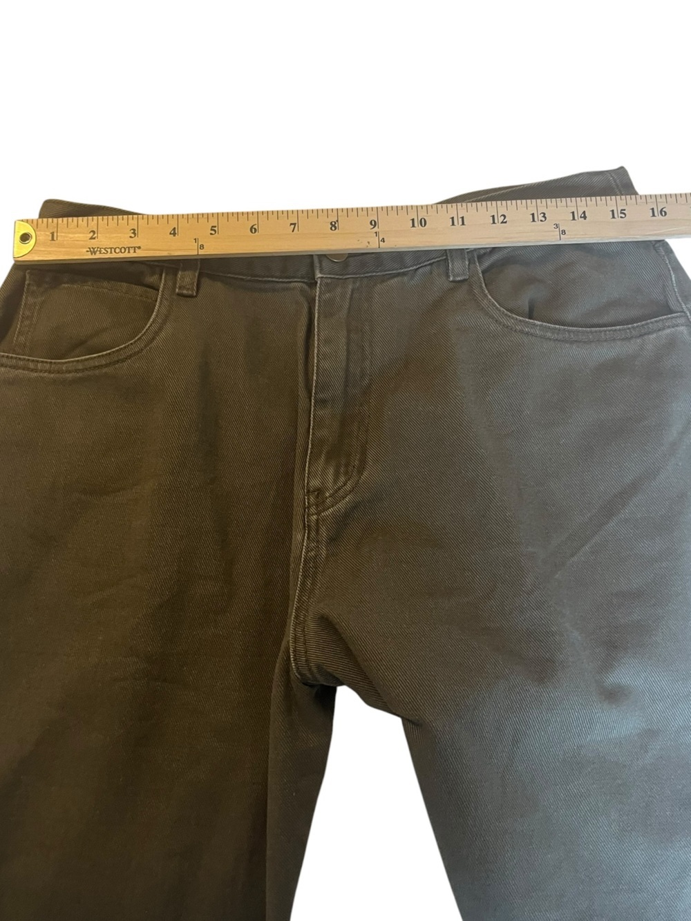 Ronny Kobo Olive Barrel “Balloon” Leg Jeans High Rise Large - Picture 7 of 7